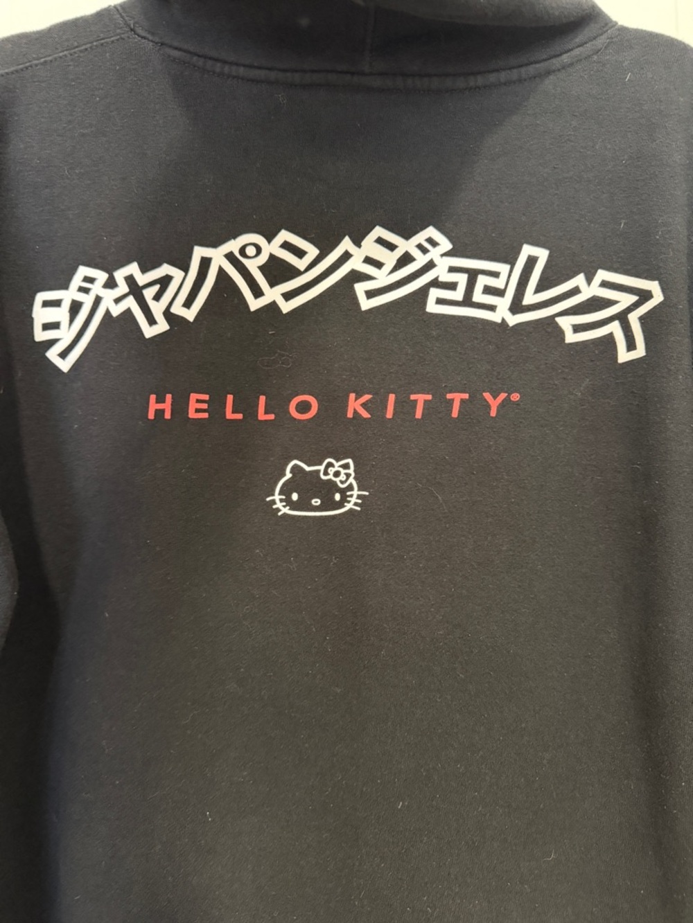 Hello Kitty Los Angeles Hoodie Small Black Japan Graphic Sweatshirt - Picture 5 of 5